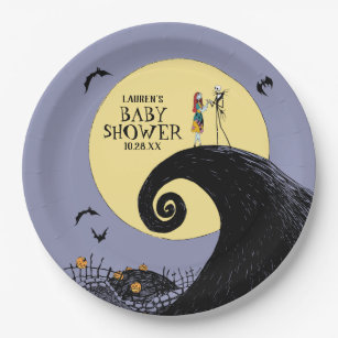 Nightmare Before Christmas Baby Shower Paper Plates