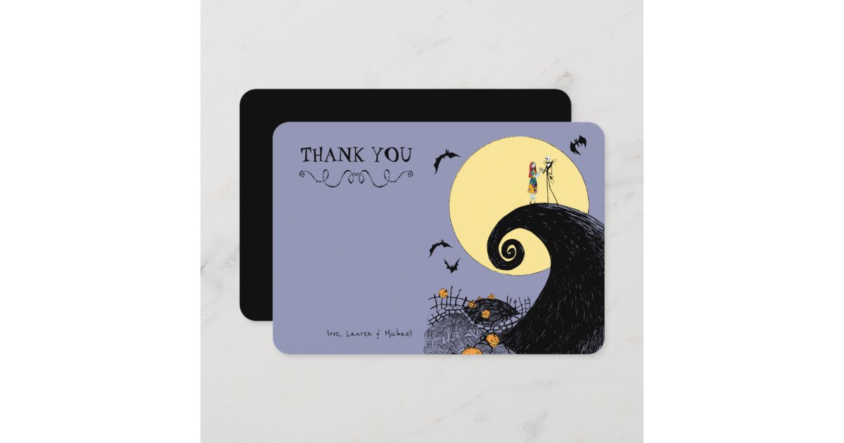 Nightmare Before Christmas Baby Shower Thank You Invitation | Zazzle