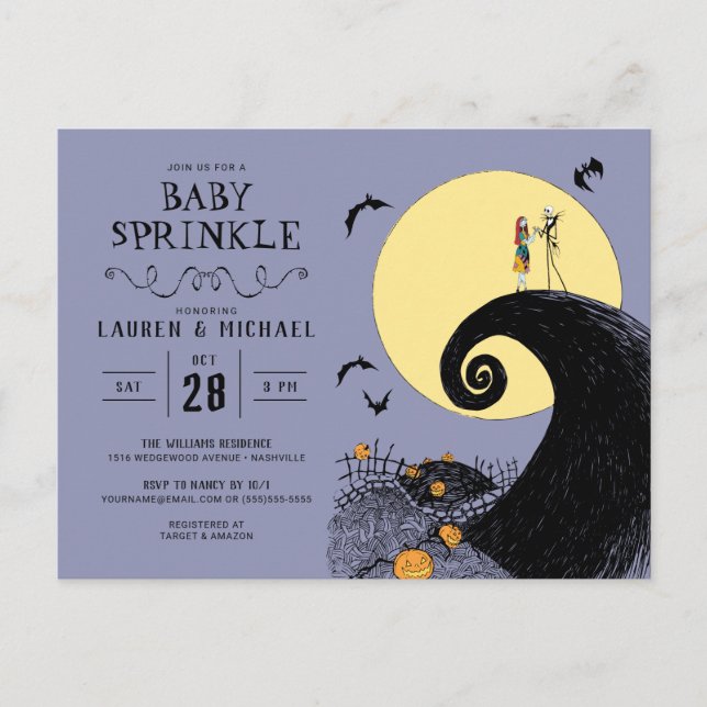 Nightmare Before Christmas Baby Sprinkle Postcard (Front)