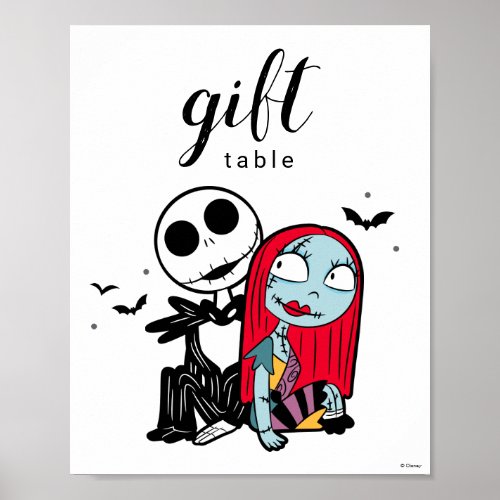 Nightmare Before Christmas Birthday Card Table Poster