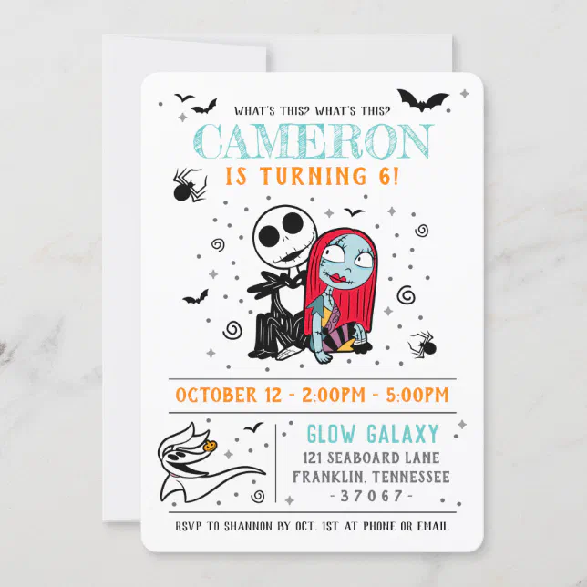 nightmare-before-christmas-birthday-invitation-zazzle for Free Printable Nightmare Before Christmas Birthday Invitations Nightmare Before Christmas Birthday Invitation | Zazzle for Free Printable Nightmare Before Christmas Birthday Invitations