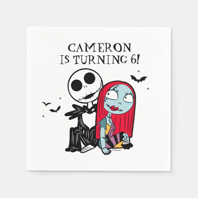 Nightmare Before Christmas Birthday Napkins (Front)