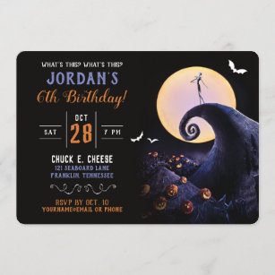 Halloween Birthday Invitations Zazzle