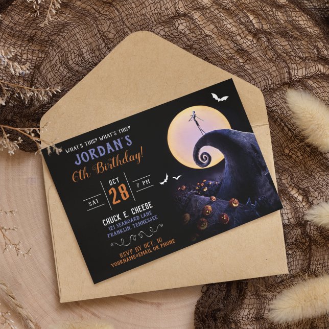 Nightmare Before Christmas Birthday Party Invitation (Creator Uploaded)