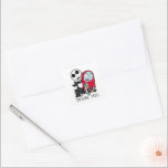 Nightmare Before Christmas Birthday Square Sticker<br><div class="desc">Thank all your family and friends for coming to your Nightmare Before Christmas themed Birthday Party with these sweet thank you stickers.</div>