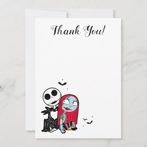 Nightmare Before Christmas Birthday Thank You Card