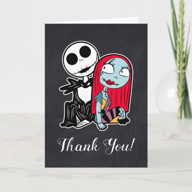 Nightmare Before Christmas Birthday Thank You Card (Front)