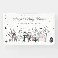 Nightmare before christmas store baby shower banner