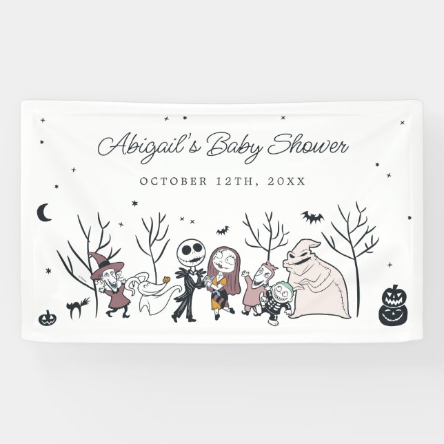 Nightmare Before Christmas Boo Crew Baby Shower Banner (Horizontal)