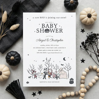 Nightmare Before Christmas Boo Crew Baby Shower  Invitation
