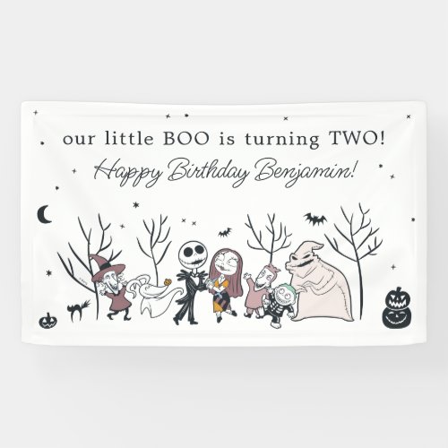 Nightmare Before Christmas Boo Crew Birthday Banner