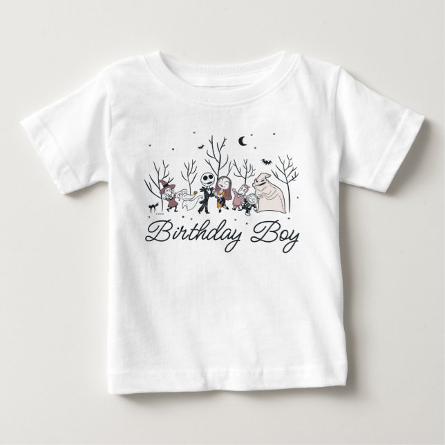 Nightmare Before Christmas Boo Crew - Birthday Boy Baby T-Shirt (Front)