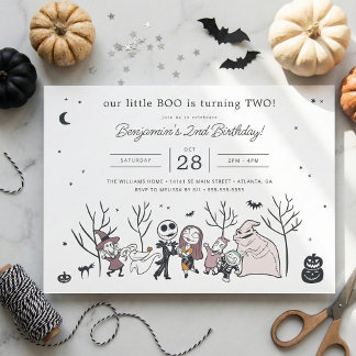 Nightmare Before Christmas Boo Crew Birthday Invitation