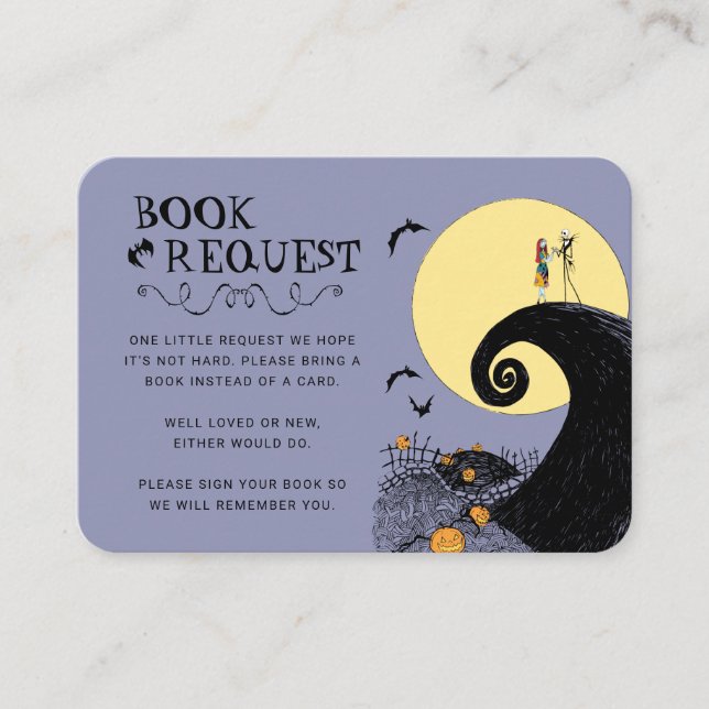 Nightmare Before Christmas Book Request Insert  (Front)