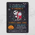 Nightmare Before Christmas Chalkboard Birthday Invitation<br><div class="desc">Invite all your family and friends to your Nightmare Before Christmas Birthday Party with these cute Jack and Sally invitations. Personalize by adding all your party details.</div>