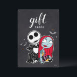 Nightmare Before Christmas Chalkboard Birthday Note Card<br><div class="desc">Let your child's gift givers know where to place their cards and gifts with this cute The Night Before Christmas sign.</div>
