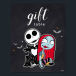 Nightmare Before Christmas Chalkboard Birthday Poster<br><div class="desc">Let your child's gift givers know where to place their cards and gifts with this cute The Night Before Christmas sign.</div>