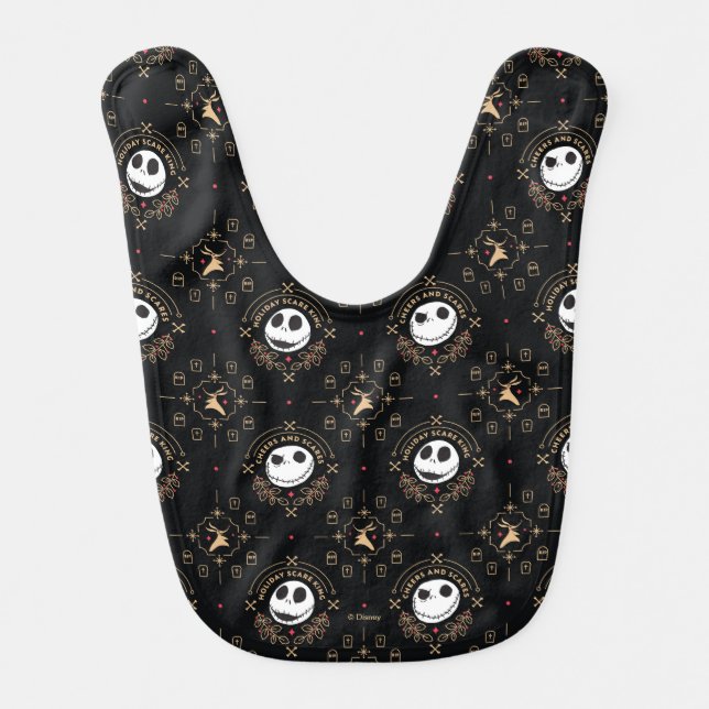 Nightmare Before Christmas | Cheers and Scares Baby Bib (Front)