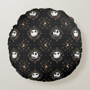 Nightmare Before Christmas Cheers and Scares Round Pillow