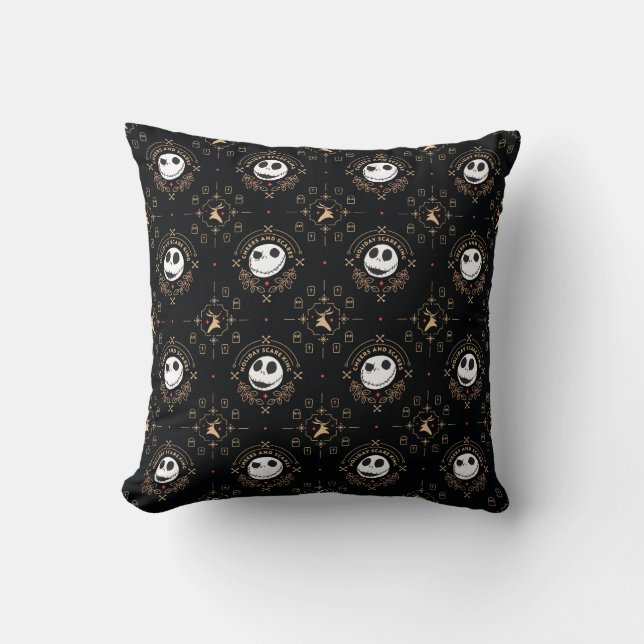 Nightmare Before Christmas | Cheers and Scares Throw Pillow (Front)