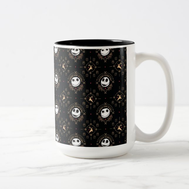 Nightmare Before Christmas | Cheers and Scares Two-Tone Coffee Mug (Right)