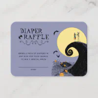 Nightmare Before Christmas Diaper Raffle insert | Zazzle