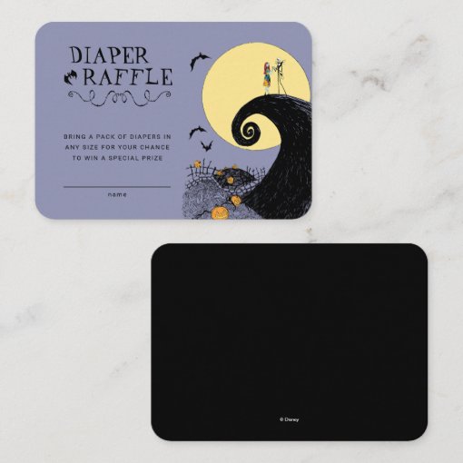 Nightmare Before Christmas Diaper Raffle insert | Zazzle