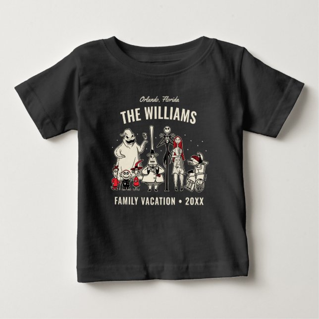Nightmare Before Christmas Disney Family Vacation Baby T-Shirt (Front)