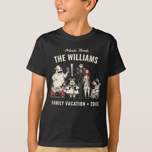 Nightmare Before Christmas Disney Family Vacation T-Shirt (Front)