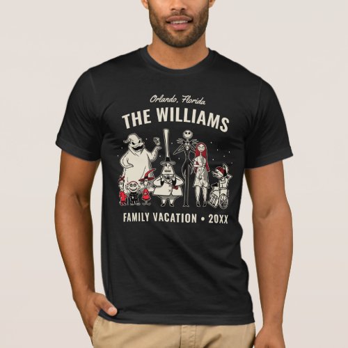 Nightmare Before Christmas Disney Family Vacation T_Shirt