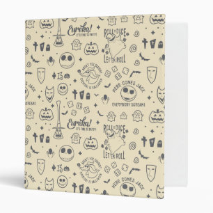 Nightmare Before Christmas Everyday Is Halloween 3 Ring Binder