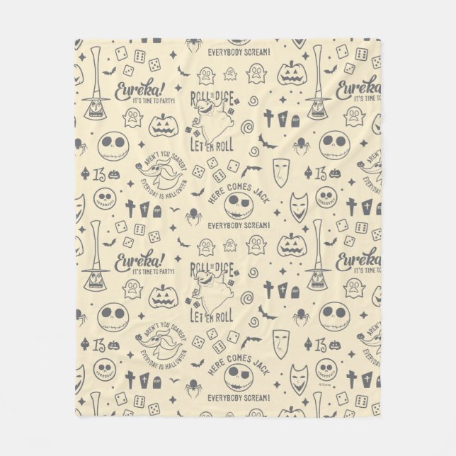 Nightmare Before Christmas | Everyday Is Halloween Fleece Blanket (Front)