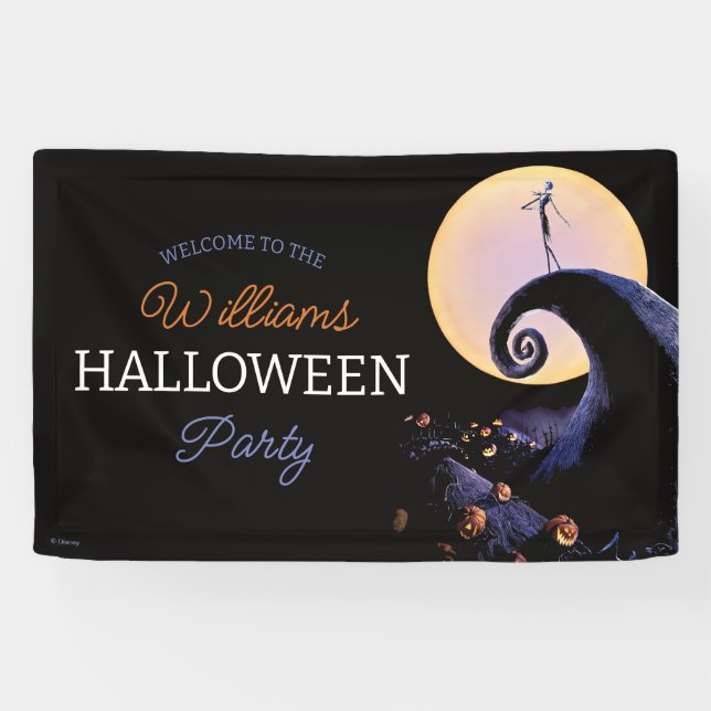 Nightmare Before Christmas Halloween Party Banner (Horizontal)