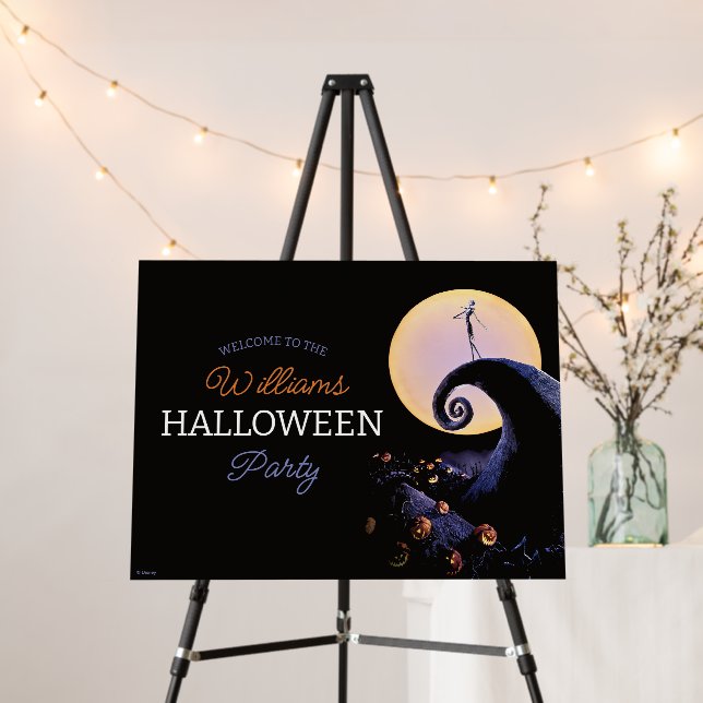Nightmare Before Christmas Halloween Party Foam Board (In Situ (Stand))