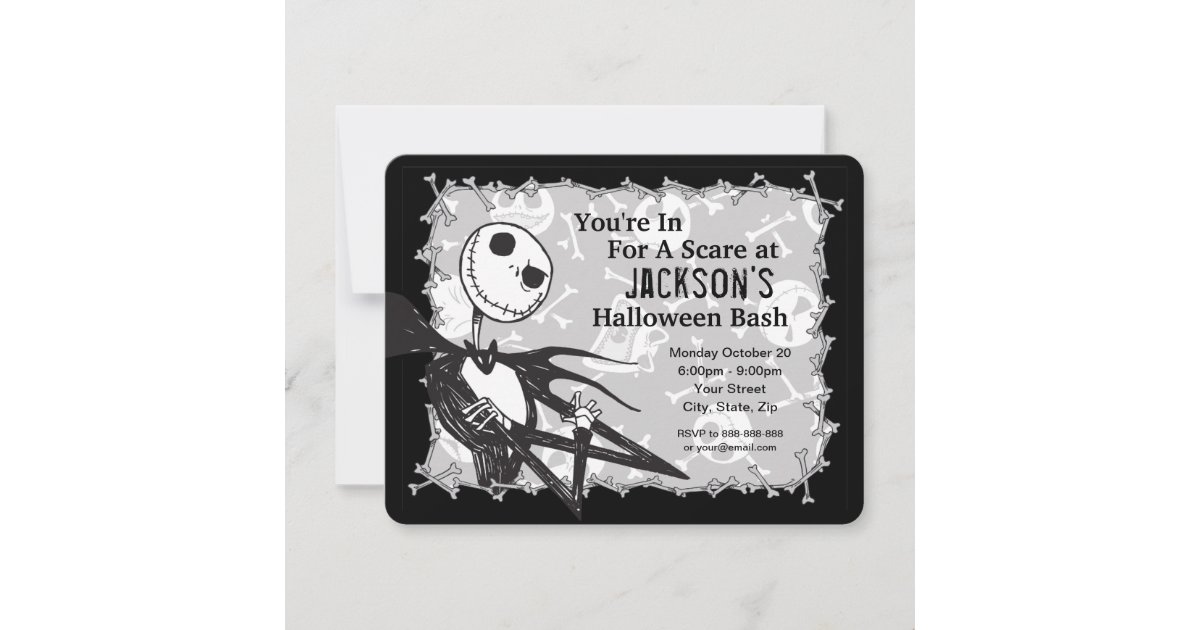 Nightmare Before Christmas Halloween Party Invitation Zazzle