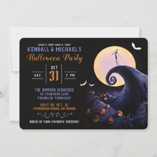 Nightmare Before Christmas Halloween Party Invitation