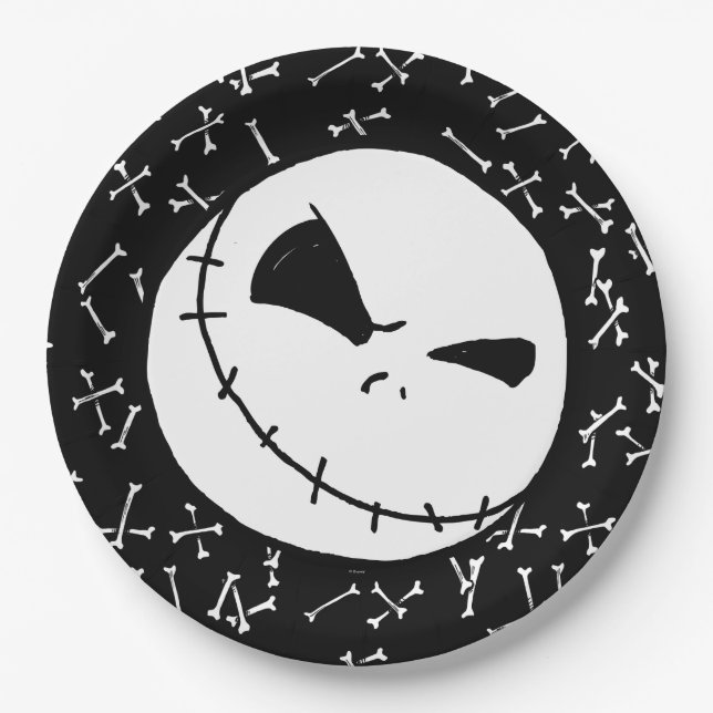 Nightmare Before Christmas Halloween Party Paper Plates (Front)