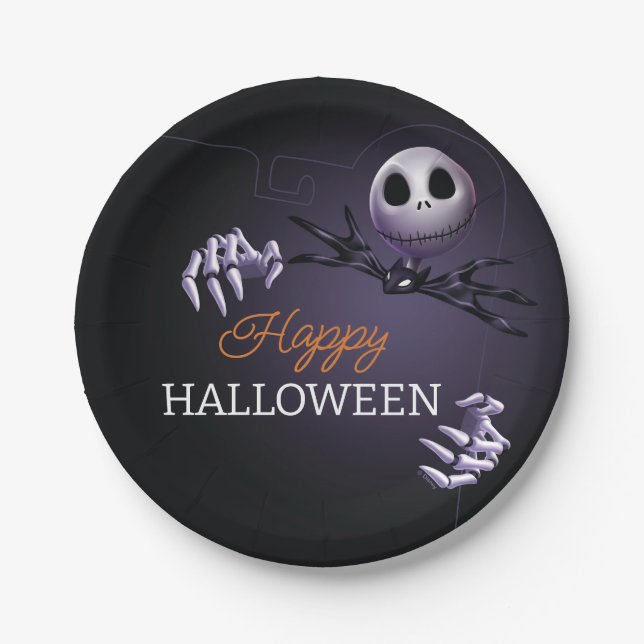 Nightmare Before Christmas Halloween Party Paper Plates (Front)