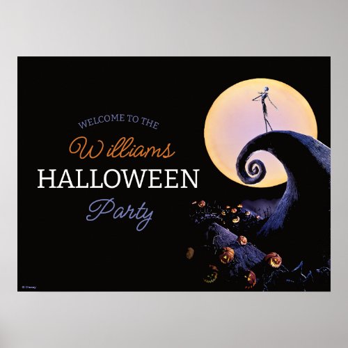 Nightmare Before Christmas Halloween Party Poster