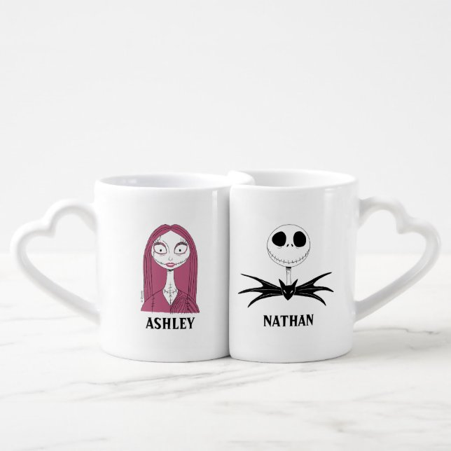 Nightmare Before Christmas | Jack and Sally Coffee Mug Set (Front Nesting)