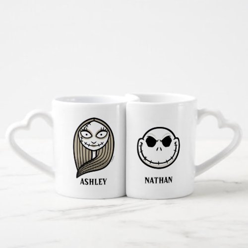 Nightmare Before Christmas  Jack and Sally  Coffee Mug Set