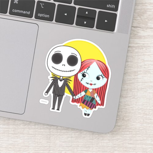 Nightmare Before Christmas  Jack  Sally Emoji 2 Sticker