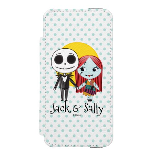 Nightmare Before Christmas  Jack  Sally Emoji iPhone SE55s Wallet Case