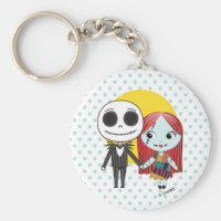 Nightmare Before Christmas | Jack & Sally Emoji Keychain