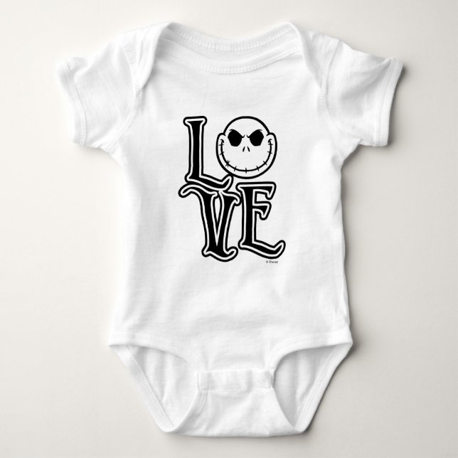 Nightmare Before Christmas - LOVE Baby Bodysuit (Front)