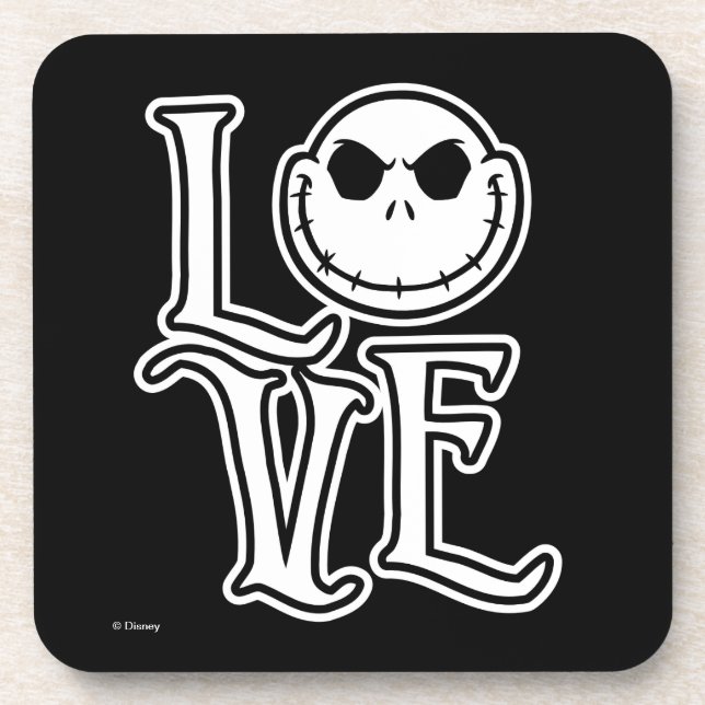 Nightmare Before Christmas - LOVE Beverage Coaster (Front)