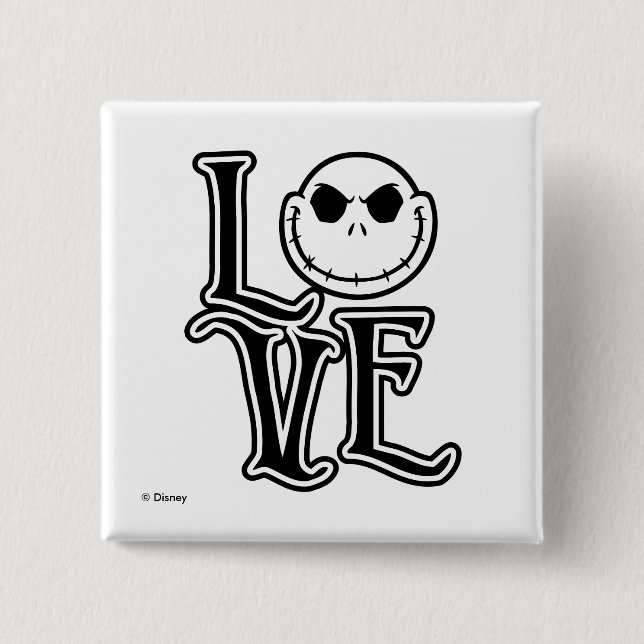 Nightmare Before Christmas - LOVE Button (Front)