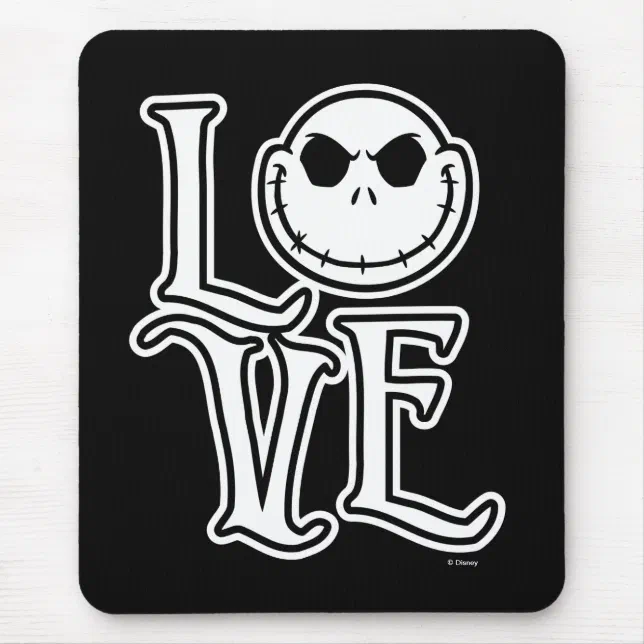 Nightmare Before Christmas LOVE Mouse Pad Zazzle
