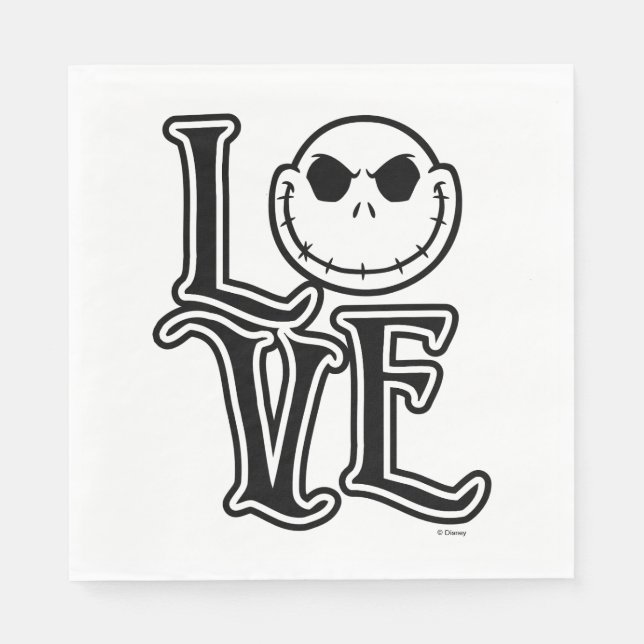 Nightmare Before Christmas - LOVE Napkins (Front)