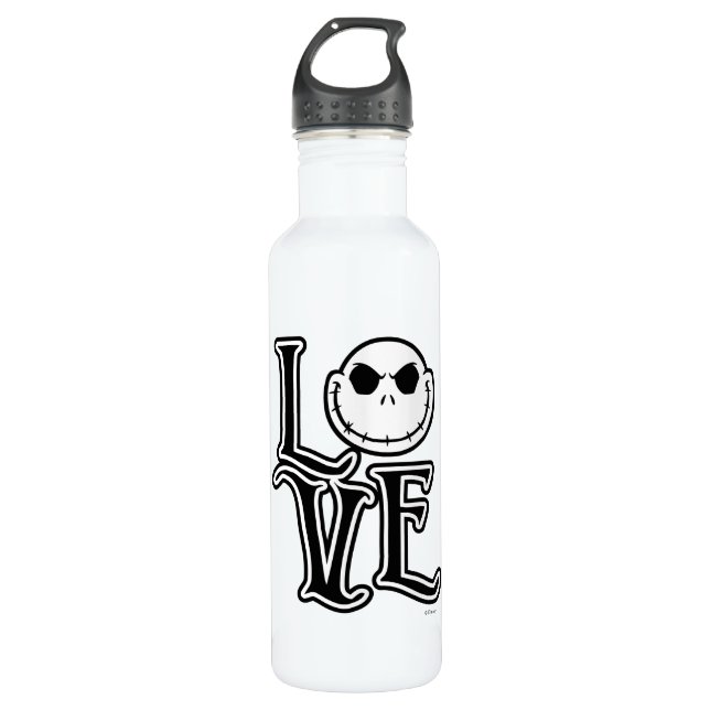 Nightmare Before Christmas - LOVE Stainless Steel Water Bottle (Front)